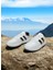 Beyaz-Siyah İki Bant Unisex Günlük Sneaker Spor Ayakkabı 3