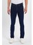 Erkek Fermuarlı Düz Slim Fit Jeans 1