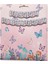 Kelebek Teması Gümüş Baskılı Happy Birthday Banner Afiş 1