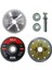 0 - 250 Watt Mermer Granit Fayans 115MM Daire Disk Seti Matkap Aparatlı Taşla 2 Yıl 1