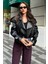 Kadın Oversize Deri Ceket 3