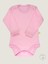 Bebek Bodysuit Pembe Uzun Kollu 3`lü Paket|set - Bebek Atleti %100 Pamuk 4