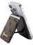 Lisanslı Magnetik Standlı Kartlık 4g Desenli Metal Script Logolu Kahverengi 4