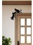 Kedi Kapı Pervaz Kenar Süsü Sol (25X25 Cm) Siyah Ahşap Duvar Dekoru - Ev Süsü 1