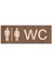 Tekno Trust Dekoratif Wc Yönlendirme Yazısı Ahşap 1