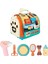 Sesli Yürüyen Taşıma Çantalı Hareketli Pilli Peluş Köpek Aksesuarlı Set Pet Shop Kafesli Taşınabilir 2