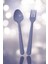 Plastik Kaşık Çatal Set Lila 8 Li 1