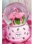 Flamingo Renk Degiştiren Işıklı Müzikli Orta Boy Kar Küresi 14 cm 1