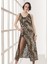 Leopar Saten Uzun Gecelik 2