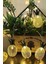 Dekoratif Şirin LED Işıklı Ananas Dizeleri 10'lu 2 Metre Dekoratif Pilli Süsleme 2