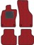 Toyota Corolla 2000-2007 Hatchbackkırmızı Halı Siyah Kenar Petek Topuk 2