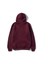 3 İplik Pamuklu Unisex Kapüşonlu Weetshirt Bordo 2