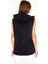 Unisex Kapşonlu Kolsuz Düz Oversize Tshirt Iyah 2