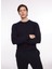 Fermuarlı Yaka Slim Fit Koyu Lacivert Erkek Kazak WM04_ZMG9 1