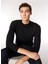 Fermuarlı Yaka Slim Fit Siyah Erkek Kazak WM04_ZMG9 5
