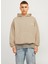 Kapüşon Yaka Bej Erkek SweatShirt 12262878_JORVERMONT Wash Sweat Hood 2