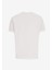 Bisiklet Yaka Payetli Kırık Beyaz Kadın T-Shirt F5SL-TST0386 2