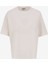 Bisiklet Yaka Baskılı Kırık Beyaz Kadın T-Shirt J5SL-TST7006 1