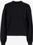 Yuvarlak Yaka Düz Siyah Kadın SweatShirt 104002-A115 Z99 2