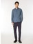 Bağlamalı Bel Normal Paça Slim Fit Mavi Erkek Pantolon AU-7371Q Pant Woven 1