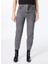 Normal Bel Düz Paça Standart Gri Kadın Denim Pantolon 8P0402 2