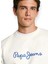 Bisiklet Yaka Kırık Beyaz Erkek SweatShirt PM582715-803 New Joe Crew 2