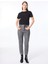Normal Bel Düz Paça Standart Gri Kadın Denim Pantolon 8P0402 1