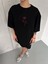 Bisiklet Yaka Baskılı Oversize Thirt Iyah 1