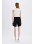 Regular Fit Normal Bel Basic Düz Bermuda Şort U4570AZ24HS 5