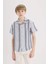 Erkek Çocuk Oversize Geniş Kalıp Polo Yaka Kısa Kollu Gömlek E2921A825SM 3