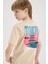 Erkek Çocuk Bisiklet Yaka Sırt Baskılı Kısa Kollu Tişört 1