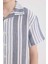 Erkek Çocuk Oversize Geniş Kalıp Polo Yaka Kısa Kollu Gömlek E2921A825SM 5