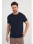 Bisiklet Yaka Kolları Şeritli Triko T-Shirt (1243) 4