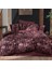 doryana king size (battal boy) pamuk flanel (pazen) nevresim takımı bordo 2