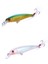 Sahte Balık Yem 9cm 8g Minnow Balıkçılık Cazibesi Üç Çelik 2 Kanca Bilyalı Yüzen Suda Renk Gömülü 2 Adet 2 Farklı Renk 9cm 8g 1
