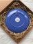 Blue Blanc Çiçekli Kelebekli Dekoratif Duvar Tabağı Duvar Süsü 26 cm Mavi Tabak 3