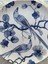 Blue Blanc Kuş Desenli Duvar Tabağı Dekoratif Bahçe Balkon Mutfak Salon Duvar Süsü NO:200 3