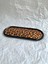Leoparlı Dekoratif Tepsi Oval Sunumluk Mumluk Altlık Tezgah Üstül Tepsi 24 x 9,5 cm 3
