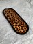 Leoparlı Dekoratif Tepsi Oval Sunumluk Mumluk Altlık Tezgah Üstül Tepsi 24 x 9,5 cm 5