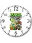 Plants Vs Zombies Duvar Saati Bombeli Gercek Cam 1