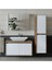Banyo Dolabı Takımı Ahşap Beyaz Mat Renkli Mdf Lavabosuz Asma Dolap-Banyo Dolabı-Aynalı Üst Dolap 2