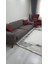Dream Gri Halı Antrasit Geometrik Detaylı Akrilik Tozuaz Modern Salon Halısı Yatak Odası 8
