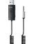LR209 Spiral Kablolu Dahili Mikrofonlu Kablosuz Ses Alıcı Aux Bluetooth Adaptör Siyah 1