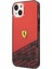 iPhone 14 Kılıf Ferrari Orjinal Lisanlı Transparan Alt Kısım Baskılı Dizayn Kapak Kırmızı 2