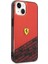 iPhone 14 Kılıf Ferrari Orjinal Lisanlı Transparan Alt Kısım Baskılı Dizayn Kapak Kırmızı 3