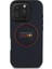 iPhone 16 Pro Max Kılıf Redbull Lisanslı Magsafe Uyumlu Kırmızı Halka ve Logolu Deri Kapak Lacivert 1