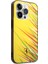 iPhone 14 Pro Max Kılıf Ferrari Orjinal Lisanslı Baskı Logolu Çimen Desenli Kapak Sarı 3