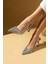 Kroko Desenli Sivri Burun Arkası Açık Slingback Kadın Topuklu Ayakkabı 71-633-25BASKI 2
