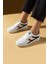 Bağcıklı Air Taban Kadın Sneakers 001-1002-25SIYAH 1
