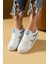 Bağcıklı Air Taban Kadın Sneakers 001-1002-25MAVI 1